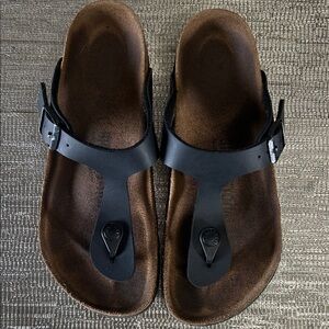Birkenstock Black and Brown Women's Sandals